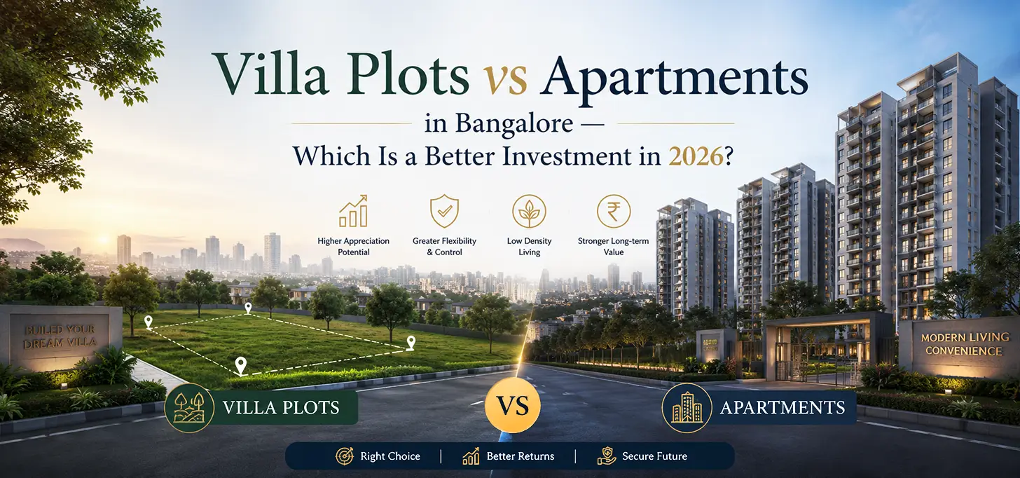 Villa Plots vs Apartments in Bangalore — Which Is a Better Investment in 2026?