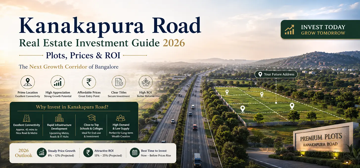 Kanakapura Road Real Estate Investment Guide 2026 — Plots, Prices & ROI